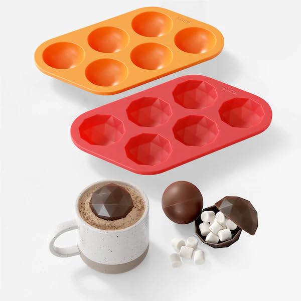 Amazon.co.jp: ゾク(Zoku) シリコン チョコモールド ボム 2枚セット 丸